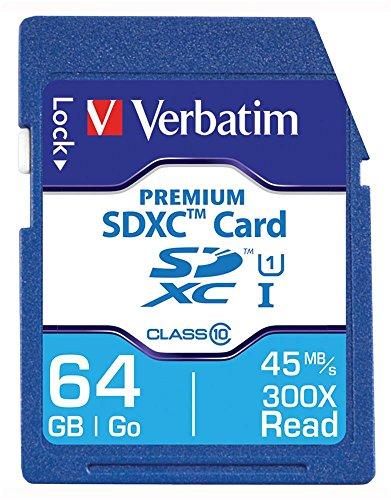 Atminties kortelė Verbatim kortelė Premium U1 SDXC 64GB V10 juodos spalvos 44024