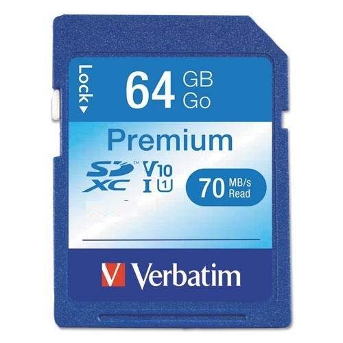 Atminties kortelė Verbatim kortelė Premium U1 SDXC 64GB V10 juodos spalvos 44024