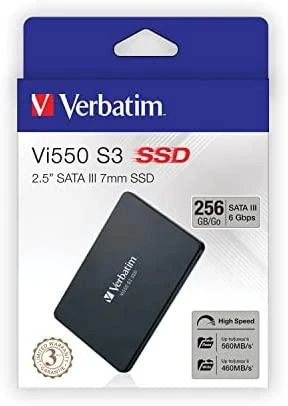256GB Verbatim Vi550 S3 Phison 2,5 (6.3cm) SATAIII intern retail