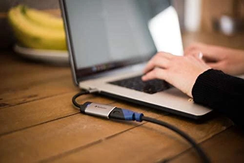 Verbatim 49143 vaizdo kabelio adapteris 0,01 m C tipo USB HDMI Juoda, Sidabras