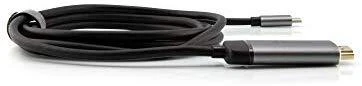 Verbatim 49144 vaizdo kabelio adapteris 1,5 m C tipo USB HDMI Juoda, Sidabras