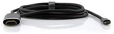 Verbatim 49144 vaizdo kabelio adapteris 1,5 m C tipo USB HDMI Juoda, Sidabras