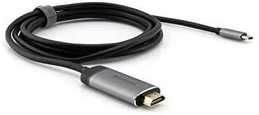 Verbatim 49144 vaizdo kabelio adapteris 1,5 m C tipo USB HDMI Juoda, Sidabras