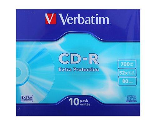 Verbatim CD-R 80/700MB 52X 10pack EXTRA PROTECTION tortų dėžutė - 43437