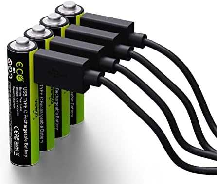 Verico LoopEnergy 4 pakuočių AAA įkraunamos baterijos, įkraunamos per USB-C