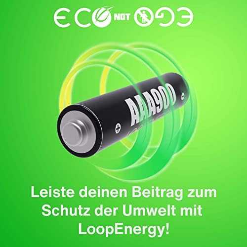 Verico LoopEnergy 4 pakuočių AAA įkraunamos baterijos, įkraunamos per USB-C