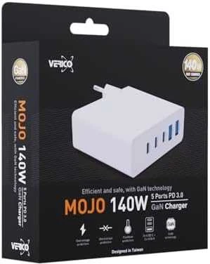 Įkroviklis Verico MOJO GaN PD 140 W (4OJ-ABGWE1-N1)