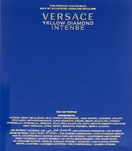 Kvepalai moterims Versace Yellow Diamond Intense EDP, 90 ml