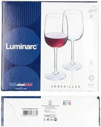 Luminarc Taurių raudonam vynui rinkinys VERSAILLES 360 ml, 6vnt.