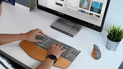Lenovo | Vertikali pelė | Wireless | USB-A | Pilkas