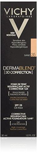 "Vichy Dermablend 3D Correction Foundation" pudra riebiai odai 35 Sand 30ml