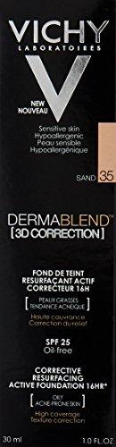 "Vichy Dermablend 3D Correction Foundation" pudra riebiai odai 35 Sand 30ml