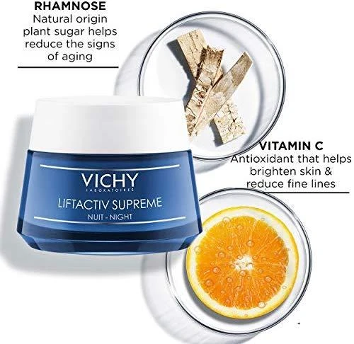 Vichy Liftactiv Derm Source Night Kreminis naktinis veido kremas, 50 ml