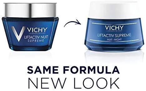 Vichy Liftactiv Derm Source Night Kreminis naktinis veido kremas, 50 ml