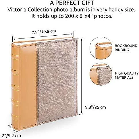 Victoria Collection Albumas B 10x15/200M rožė, auksas