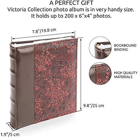 Victoria Collection Albumas B 10x15/200M Flower-2, raudonas