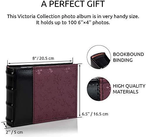 Victoria Collection Album MM 10x15/100M Flower-5 BP, violetinė