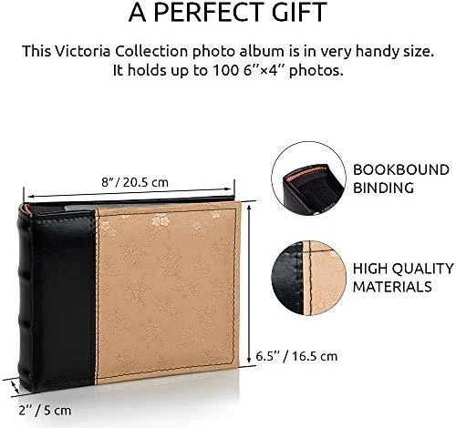 Victoria Collection Albumas B 10x15/100M Flower-5 BP, auksinis