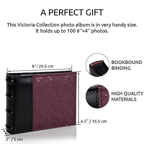 Victoria Collection Album MM 10x15/100M Flower-5 BP, violetinė