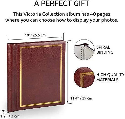 Victoria Collection Albumas SA40S Magnetic 40pgs Classic, ruda