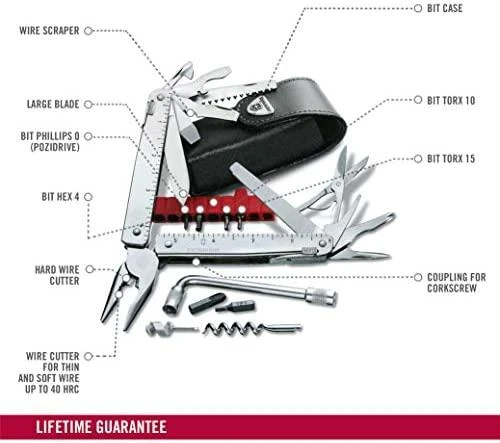 Daugiafunkcis kišeninis peilis Victorinox SwissTool X Plus 3.0338.L