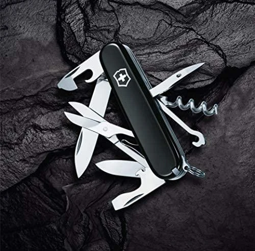 Šveicarija Victorinox Climber juodas peilis