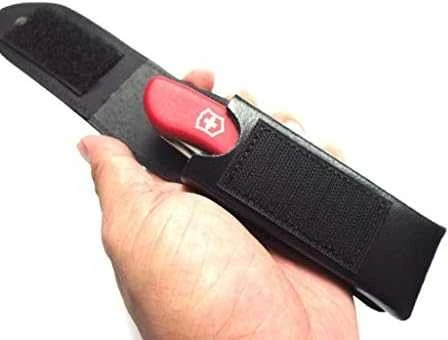 Dėklas Victorinox fiksuotų ašmenų peiliams, leather, juodas