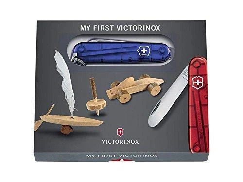 Multifunkcinis Įrankis - Victorinox Vaikų Šveicariškas Armijos Peilis V-0 23 9 Funkcijos Mėlynas Permatomas