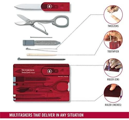 Šveicarija Kortelė Victorinox SwissCard Classic