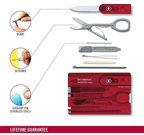 Šveicarija Kortelė Victorinox SwissCard Classic