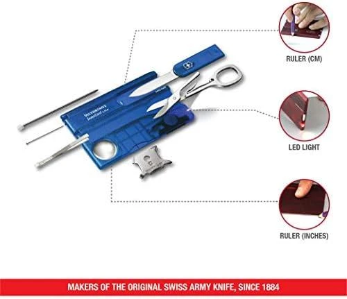 Victorinox SWISSCARD LITE mėlynas skaidrus