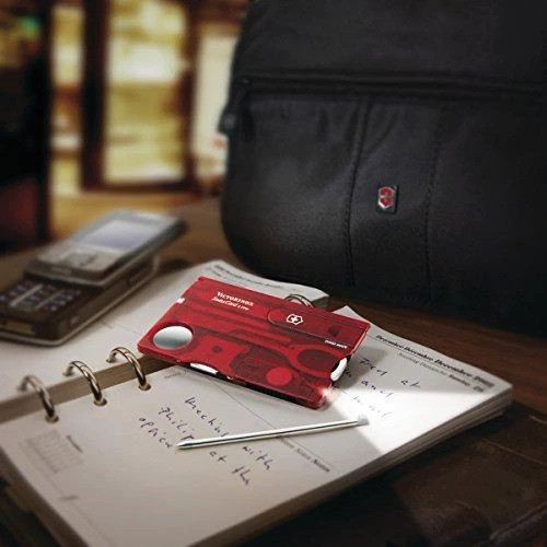 Victorinox Įrankių kortelė SwissCard Lite in red transparent