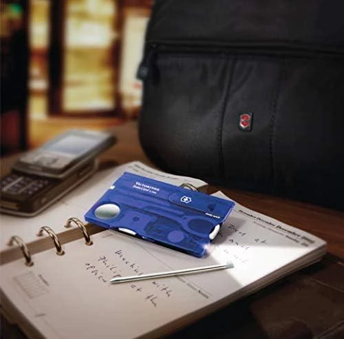 Victorinox SWISSCARD LITE mėlynas skaidrus