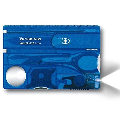 Victorinox SWISSCARD LITE mėlynas skaidrus