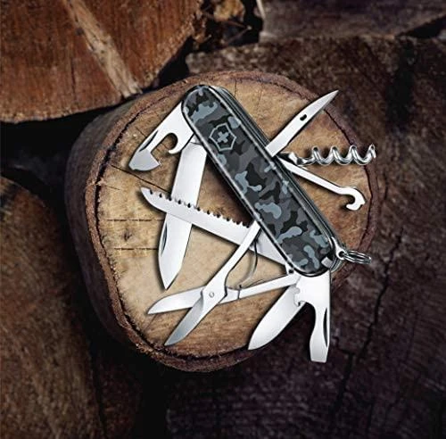 Šveicarija Victorinox Huntsman navy camo peilis