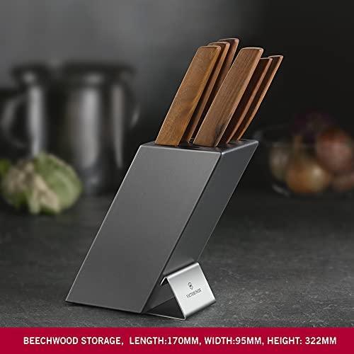 Victorinox Swiss Modern Peilis Block buko mediena 6 vnt