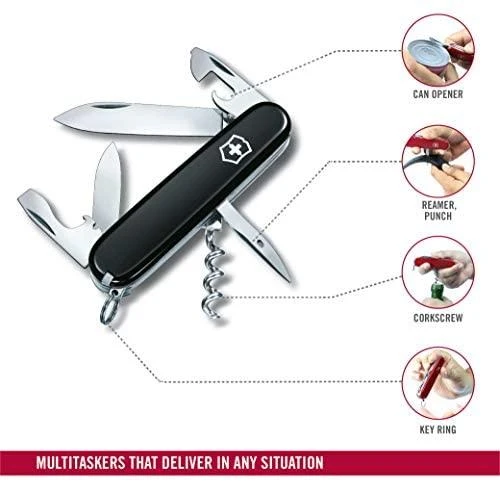 Šveicarija Victorinox Spartan juodas peilis