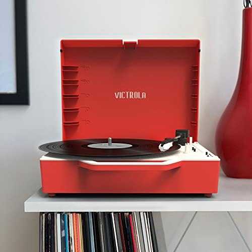 Patefonas Victrola Re-Spin VSC-725SB, Raudonos spalvos