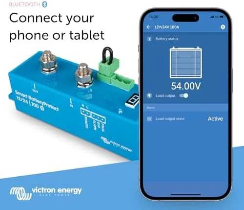 Išmani akumuliatorių apsauga nuo gilaus iškrovimo Smart BatteryProtect 12/24V-100A, Victron Energy