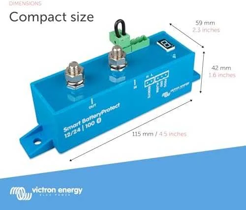Išmani akumuliatorių apsauga nuo gilaus iškrovimo Smart BatteryProtect 12/24V-100A, Victron Energy