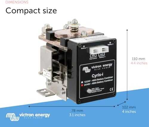 Dėklas Victron Energy „Cyrix-i“ 24/48 V-400 A išmanusis jungiklis