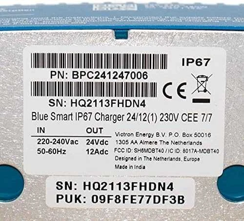 Victron Energy Carruzzo Mėlyna Smart IP67 Charger 24/12 (1)