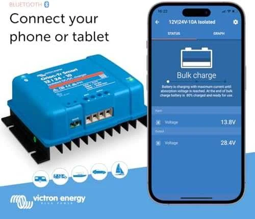 Victron Energy „Carruzzo Orion-Tr Smart 12/24-10A“ izoliuotas DC-DC įkroviklis