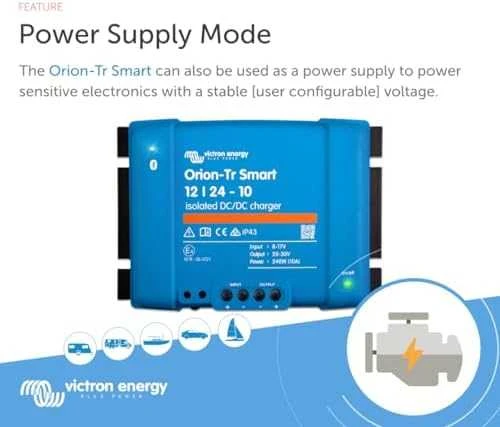 Victron Energy „Carruzzo Orion-Tr Smart 12/24-10A“ izoliuotas DC-DC įkroviklis