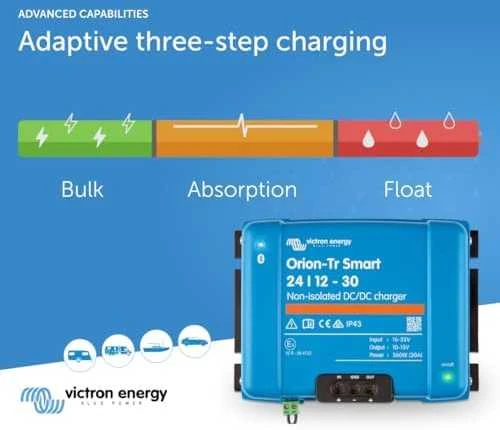 Victron Energy Orion-Tr išmanusis įkroviklis 24/12-30A (neizoliuotas DC-DC keitiklis) ORI241236140