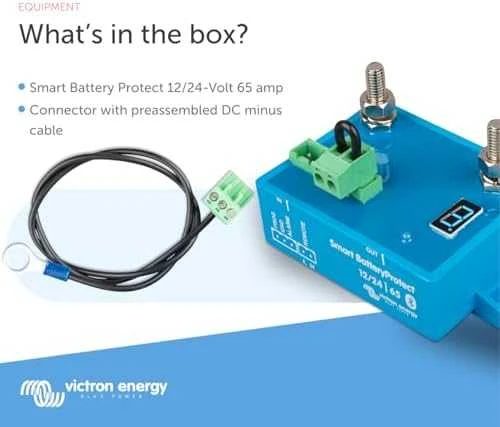 Išmani akumuliatorių apsauga nuo gilaus iškrovimo Smart BatteryProtect 12/24V-65A, Victron Energy