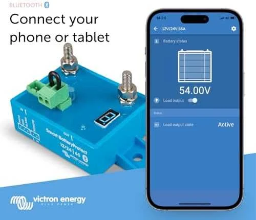 Išmani akumuliatorių apsauga nuo gilaus iškrovimo Smart BatteryProtect 12/24V-65A, Victron Energy
