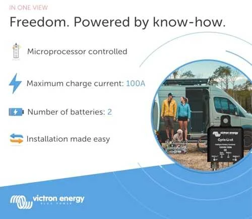 Victron Energy Victron energijos kontaktorius cyrix-li-ct 12/24-120