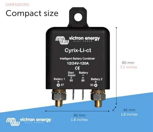 Victron Energy Victron energijos kontaktorius cyrix-li-ct 12/24-120