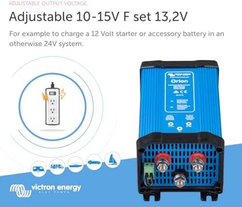 Įtampos keitiklis DC/DC 24V:12V (reguliuojama 10-15V), 70A Orion, galvaniškai ne izoliuotas, IP20, Victron Energy
